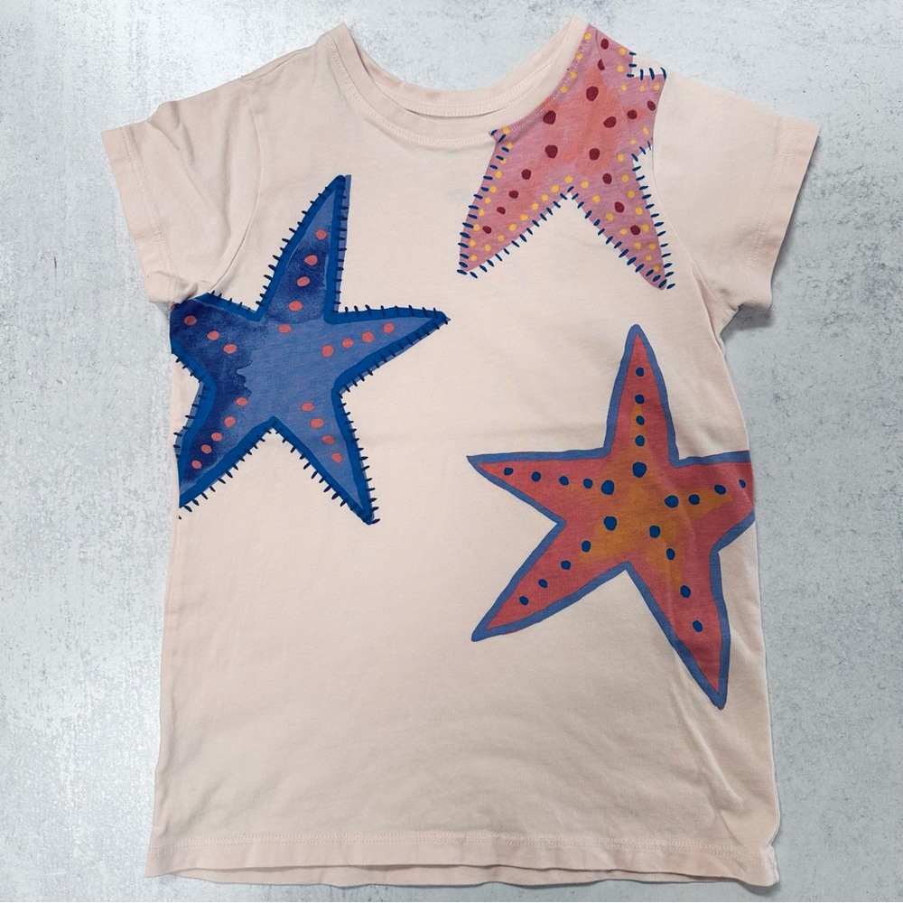 Tea Collection Girls’ Starfish Tee - Sz 8